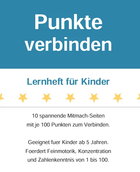 Punkte Verbinden 0 bis 100 für Kinder